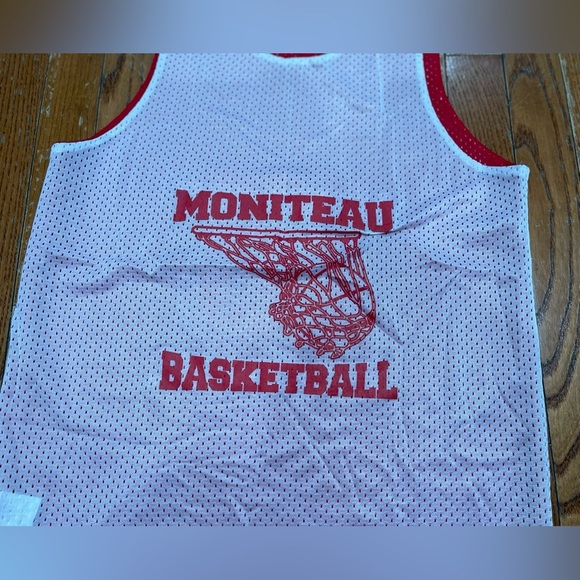 Moniteau Basketball Red and White Jersey - Picture 5 of 10